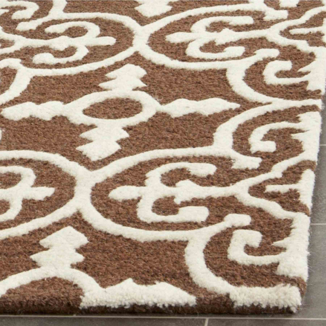 Hand Tufted Woolen Modern Brown Shade Carpet