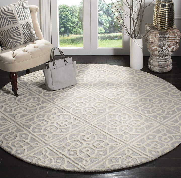 Hand Tufted Round Wool Carpet