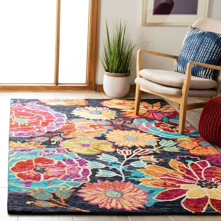 Handmade Woolen Soft Floral Carpet