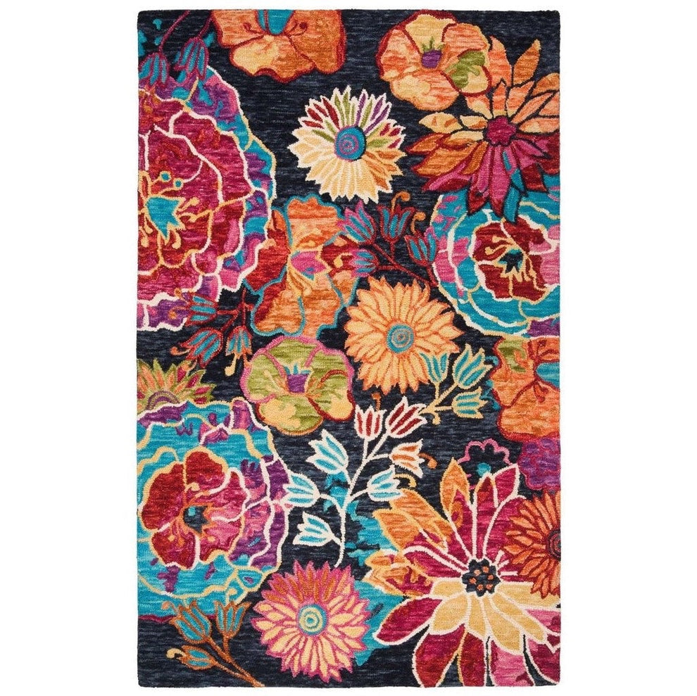 Handmade Woolen Soft Floral Carpet