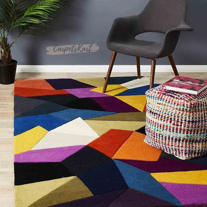 Hand Tufted Woolen Modern Thick Carpet