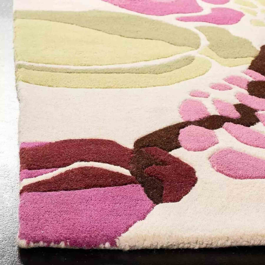 Hand Tufted Woolen Super Soft Floral Carpet