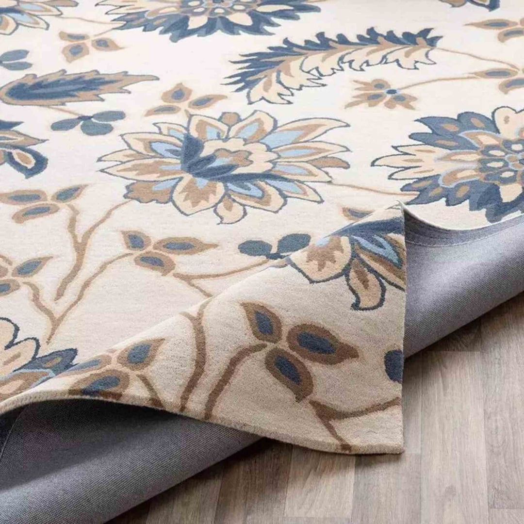 Hand Tufted Super Soft Floral Woolen Carpet